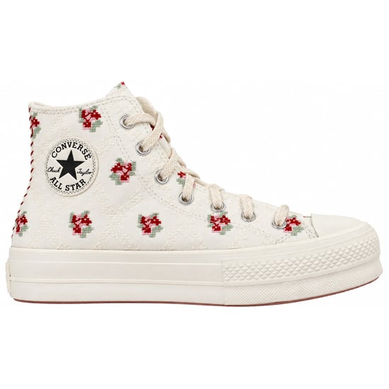 Converse Chuck Taylor Lift Hi Damen-Plimsolls Weiß - Image 2