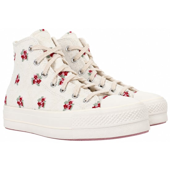 Converse Chuck Taylor Lift Hi Damen-Plimsolls Weiß - Image 3