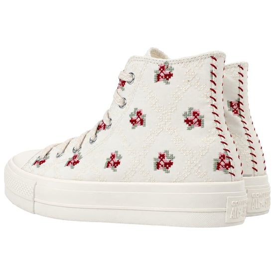Converse Chuck Taylor Lift Hi Damen-Plimsolls Weiß - Image 4