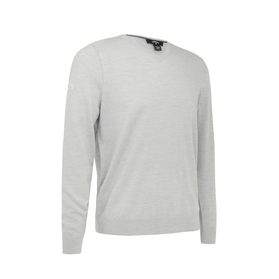 Callaway Herren Merinowollpullover mit V-Ausschnitt (Perlen Blau) - Image 1