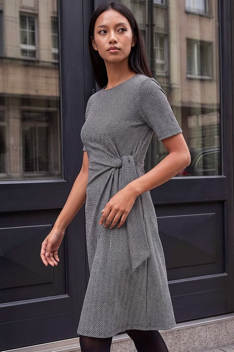 Roman Petite Herringbone Kleid - Image 2