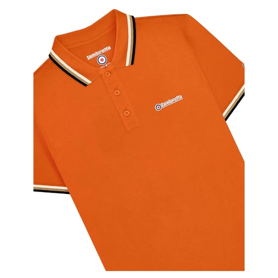 Lambretta - Poloshirt für Herren (Wüsten Sonnengelb/Silber/Nussbraun/Schwarz) - Image 3