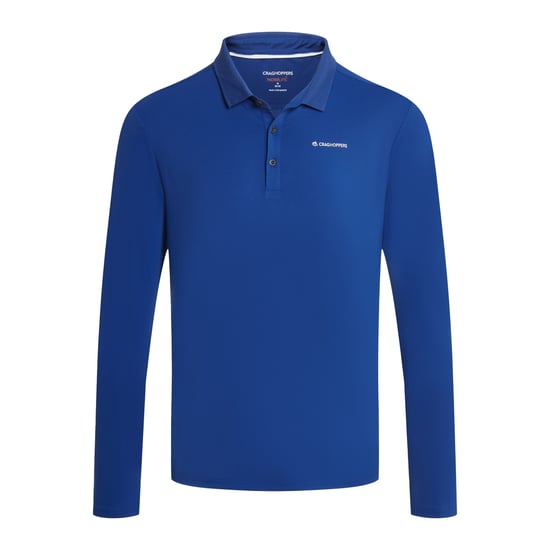 Craghoppers - "Bramshaw Golf" Poloshirt für Herren, Nosilife, Langärmlig (Dunkles Marineblau) - Image 2