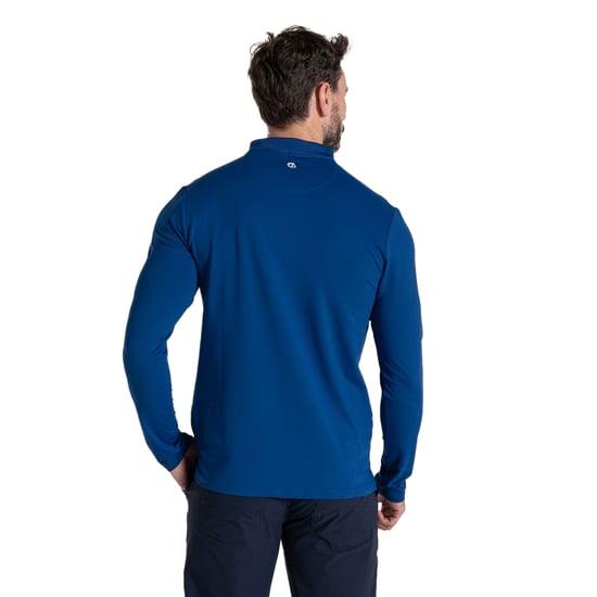 Craghoppers - "Bramshaw Golf" Poloshirt für Herren, Nosilife, Langärmlig (Dunkles Marineblau) - Image 3