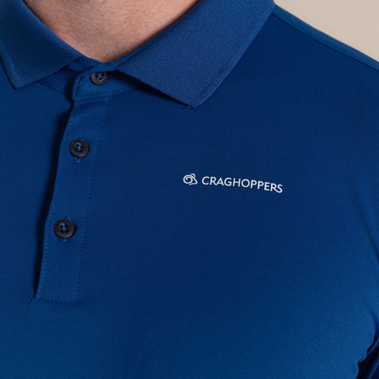 Craghoppers - "Bramshaw Golf" Poloshirt für Herren, Nosilife, Langärmlig (Dunkles Marineblau) - Image 4