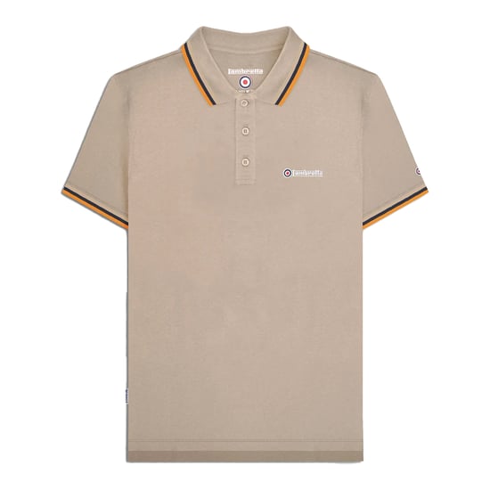 Lambretta - Poloshirt für Herren (Nussbraun/Weiß/Marine/Aprikose) - Image 2