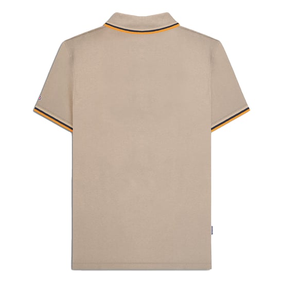Lambretta - Poloshirt für Herren (Nussbraun/Weiß/Marine/Aprikose) - Image 3
