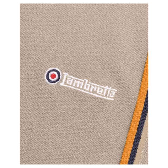 Lambretta - Poloshirt für Herren (Nussbraun/Weiß/Marine/Aprikose) - Image 6