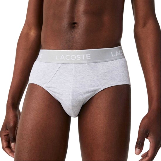 Lacoste - Slips für Herren (3er-Pack) (Schwarz/Weiß/Grau) - Image 4