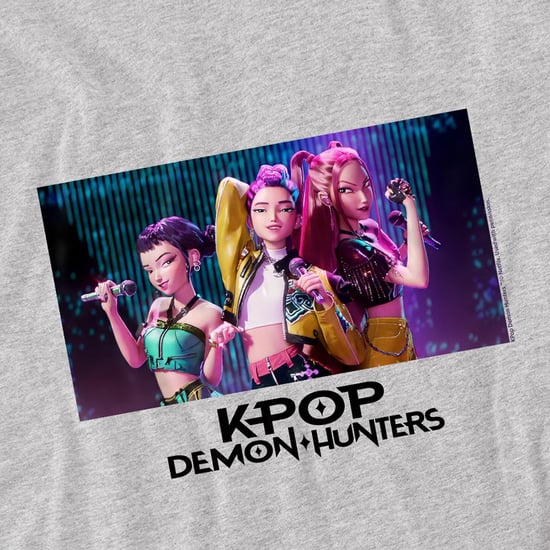 K-Pop Demon Hunters - "Huntrix Group Singing" Sweatshirt für Kinder (Sportliches Heather meliert) - Image 3