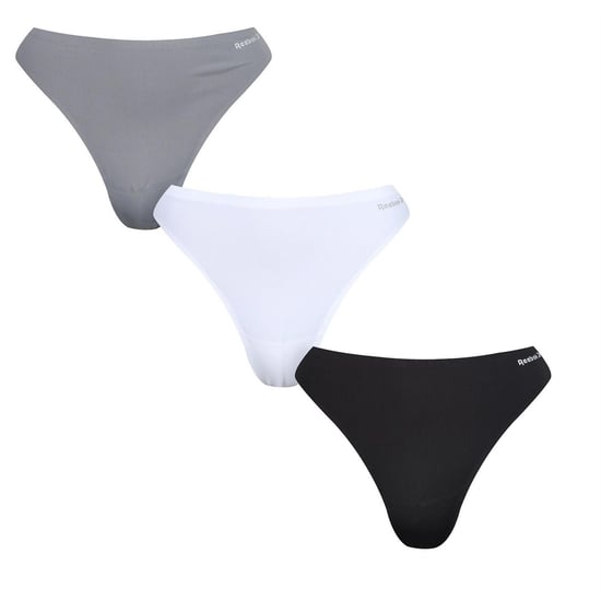 Reebok - Thong für Damen (3er-Pack) (Schwarz/Weiß/Grau) - Image 1
