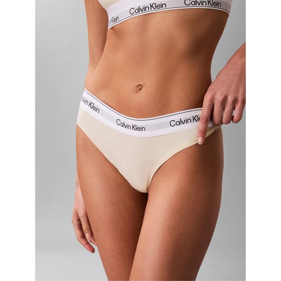 Calvin Klein - Thong für Damen, Baumwollmischung (Gelbe Birne) - Image 2