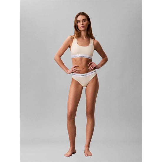Calvin Klein - Thong für Damen, Baumwollmischung (Gelbe Birne) - Image 4