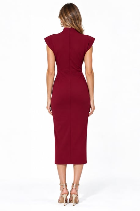 Busem Damen Midi-Kleid mit halbem Rollkragen - Image 3