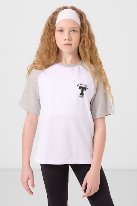 T-Shirt mit Rundhalsausschnitt, Textprint und Relaxed Fit - Image 1