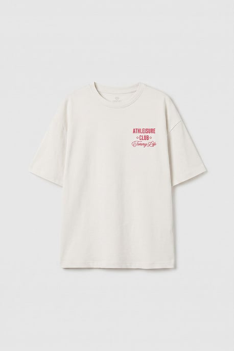 Kurzarm-T-Shirt mit Rundhalsausschnitt - Image 1