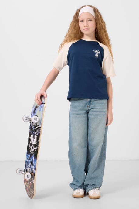 T-Shirt mit Rundhalsausschnitt, Textprint und Relaxed Fit - Image 3