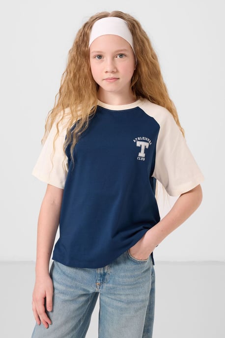 T-Shirt mit Rundhalsausschnitt, Textprint und Relaxed Fit - Image 4