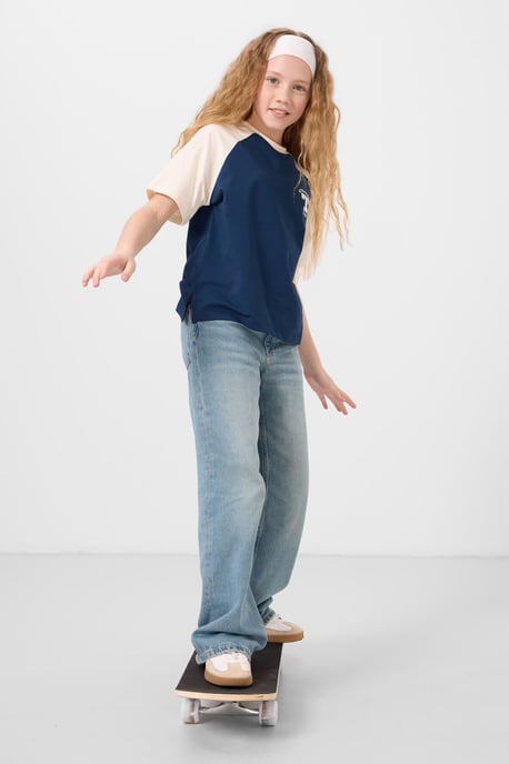 T-Shirt mit Rundhalsausschnitt, Textprint und Relaxed Fit - Image 5