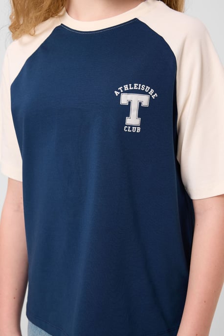 T-Shirt mit Rundhalsausschnitt, Textprint und Relaxed Fit - Image 6
