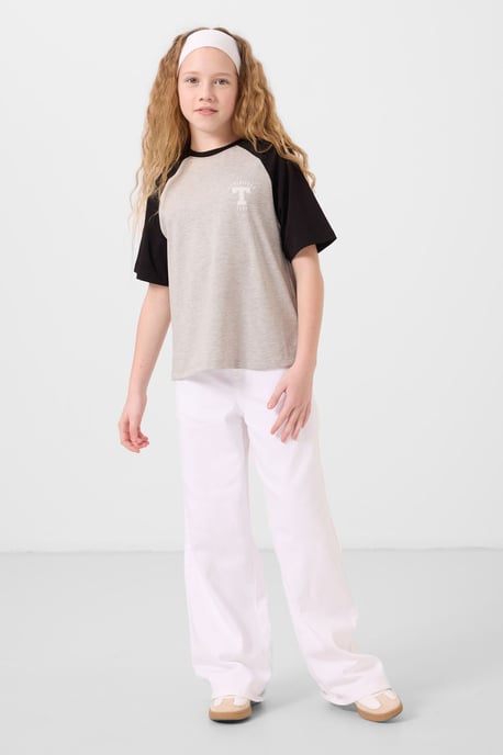T-Shirt mit Rundhalsausschnitt, Textprint und lässiger Passform - Image 3