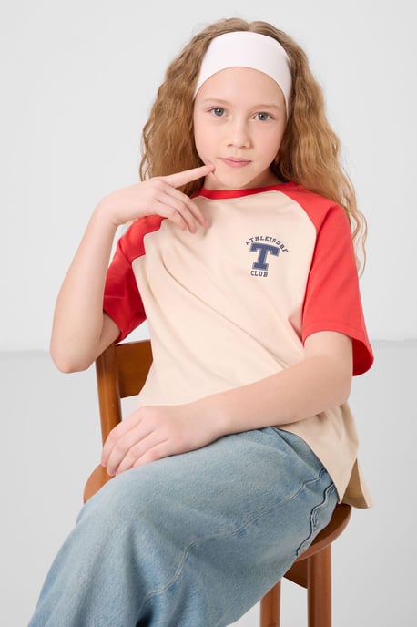 T-Shirt mit Rundhalsausschnitt, Relaxed Fit und Textprint - Image 2