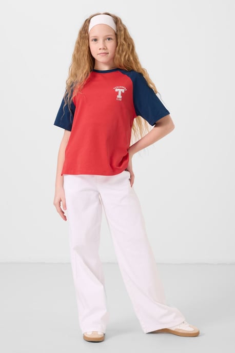 T-Shirt mit Rundhalsausschnitt, Textprint und Relaxed Fit - Image 2
