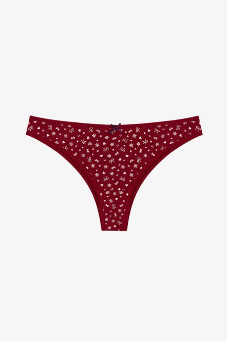 Snow Cute Schleifenprint 3er-Pack Brazilian Slips - Image 3