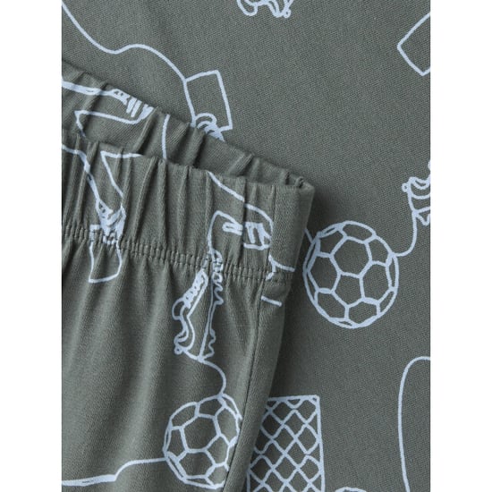 Name It Jungen-Langarm-Pyjamaset NKMNIGHTSET Fußballprint - Image 2