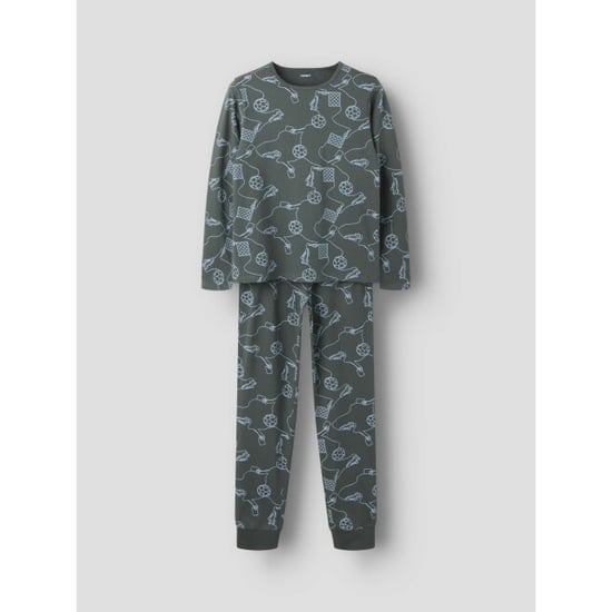 Name It Jungen-Langarm-Pyjamaset NKMNIGHTSET Fußballprint - Image 3