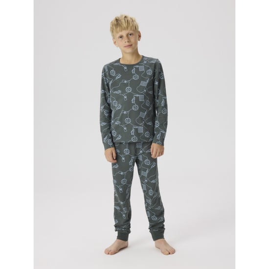 Name It Jungen-Langarm-Pyjamaset NKMNIGHTSET Fußballprint - Image 4