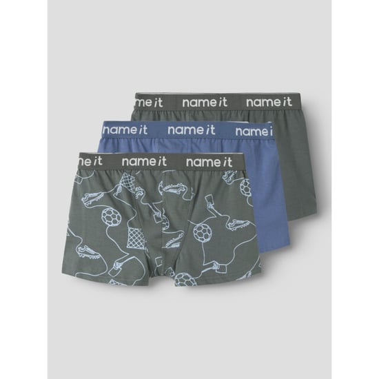 Name It Jungen-Boxershorts Trunks nkmboxer kick off 3er-Pack Fußballprint grau/blau - Image 4