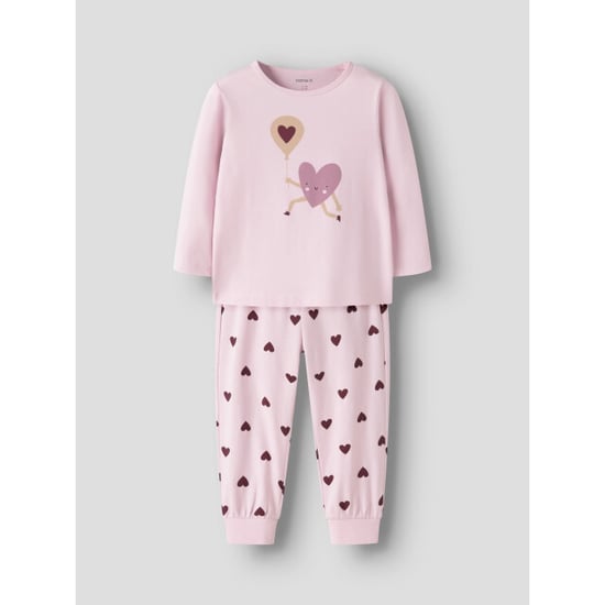 Name It Mädchen-Langpyjama-Set nmfnightset cutie heart Herzchenprint - Image 2