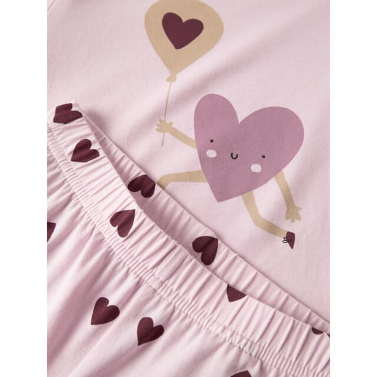 Name It Mädchen-Langpyjama-Set nmfnightset cutie heart Herzchenprint - Image 4
