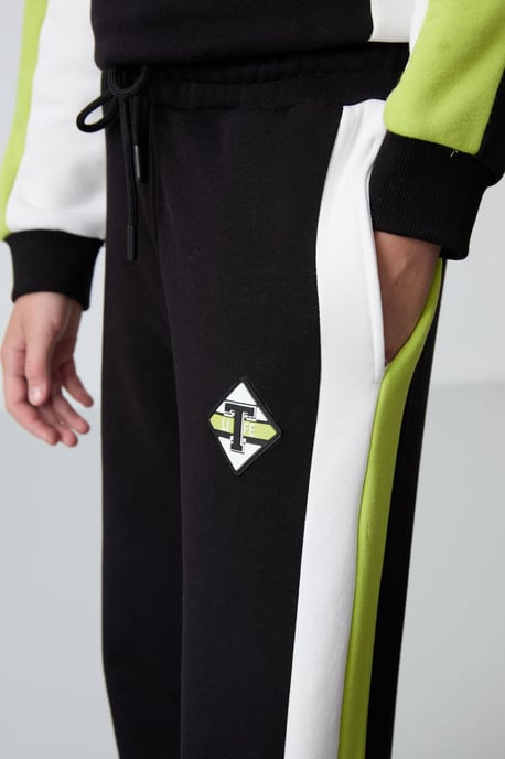 Color Blocked Wide Leg Trainingsanzug-Set - Image 6