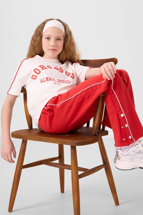 Set aus Trainingsanzug mit Knopfdetails und weitem Bein - Image 6