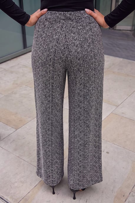 Petite gestreifte Bouclé-Hose - Image 3