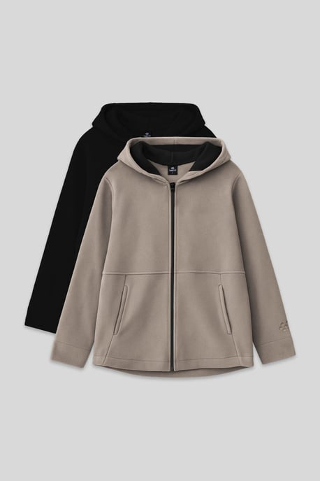 2er-Pack Kapuzen-Sweatshirts mit Reißverschluss - Image 1