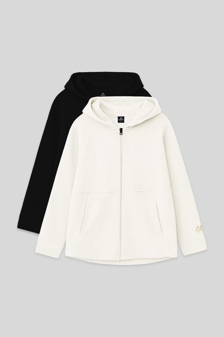 2er-Pack Kapuzen-Sweatshirts mit Reißverschluss - Image 1