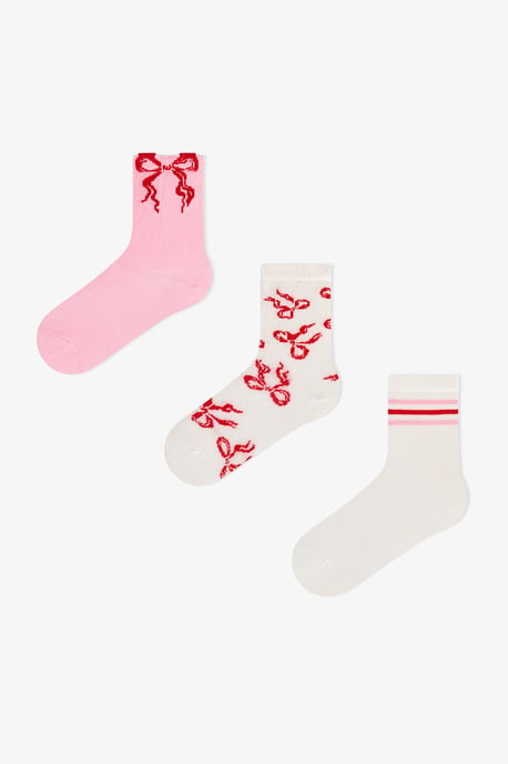 Flying Bows Schleifenmuster 2er-Pack Crew-Socken - Image 1