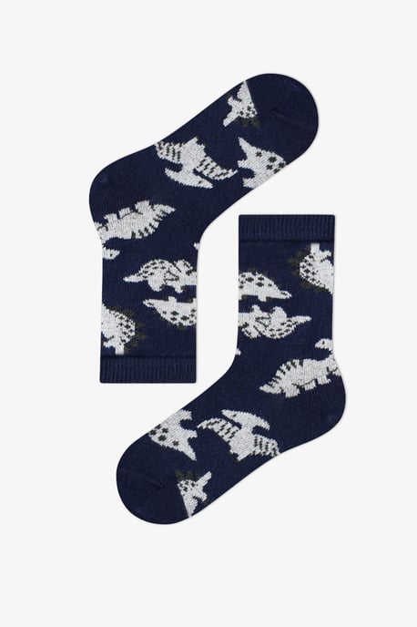 Mellow Rex Dinosaurier-Print 4er-Pack Sneakersocken - Image 3