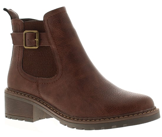 Platino Damen-Stiefeletten Melanie mit Reißverschluss braun - Image 1