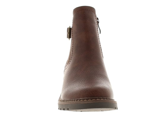 Platino Damen-Stiefeletten Melanie mit Reißverschluss braun - Image 3