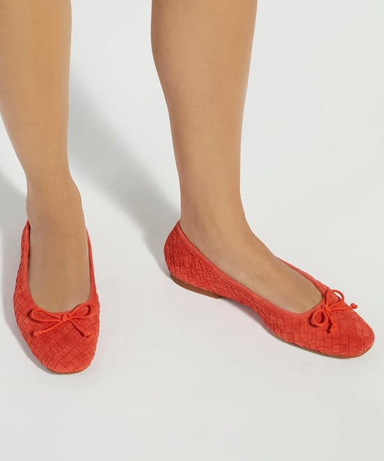 Dune London Damen Heat – Geflochtene Leder-Ballerinas mit Schleifendetail - Image 3