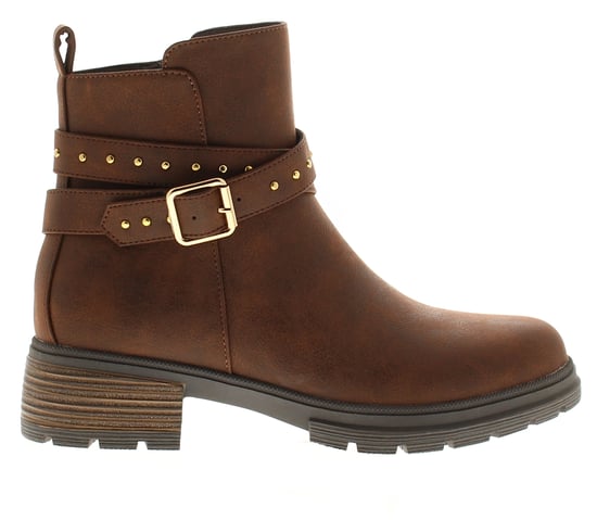 Apache Damen-Stiefeletten Millie mit Reißverschluss Braun - Image 2