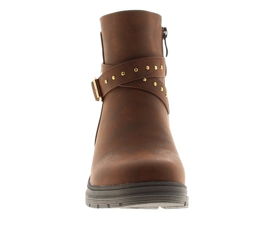 Apache Damen-Stiefeletten Millie mit Reißverschluss Braun - Image 3
