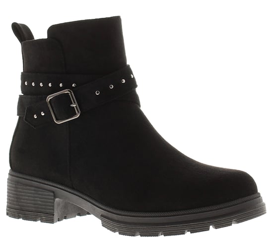 Apache Damen-Ankle-Boots Millie mit Reißverschluss schwarz - Image 1
