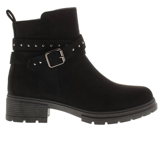 Apache Damen-Ankle-Boots Millie mit Reißverschluss schwarz - Image 2