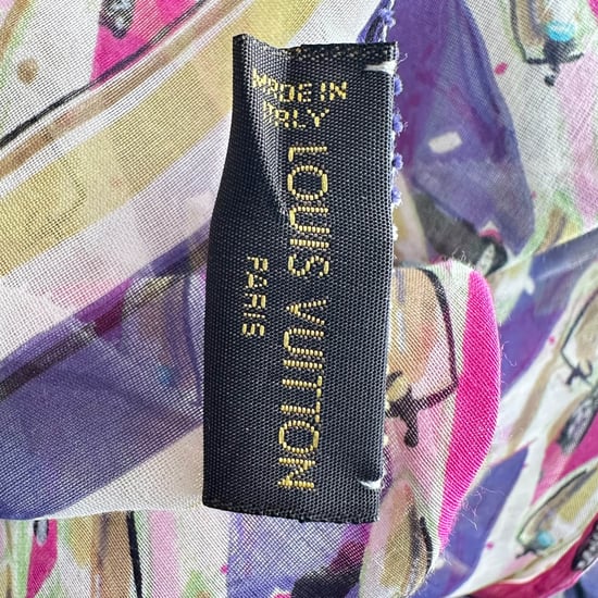 Louis Vuitton Bedruckter Schal aus mehrfarbiger Baumwolle - Image 3