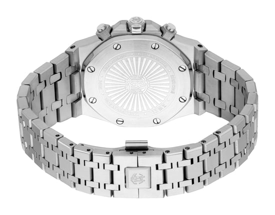 ROBERTO CAVALLI Herrenuhr, silberfarbenes Gehäuse, silberfarbenes Zifferblatt, Armband aus Edelstahl, Chronograph, 3 ATM - Image 2